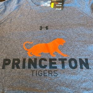 NWT UNDER ARMOUR PRINCETON TIGERS TSHIRT, men's Small (heat gear)
